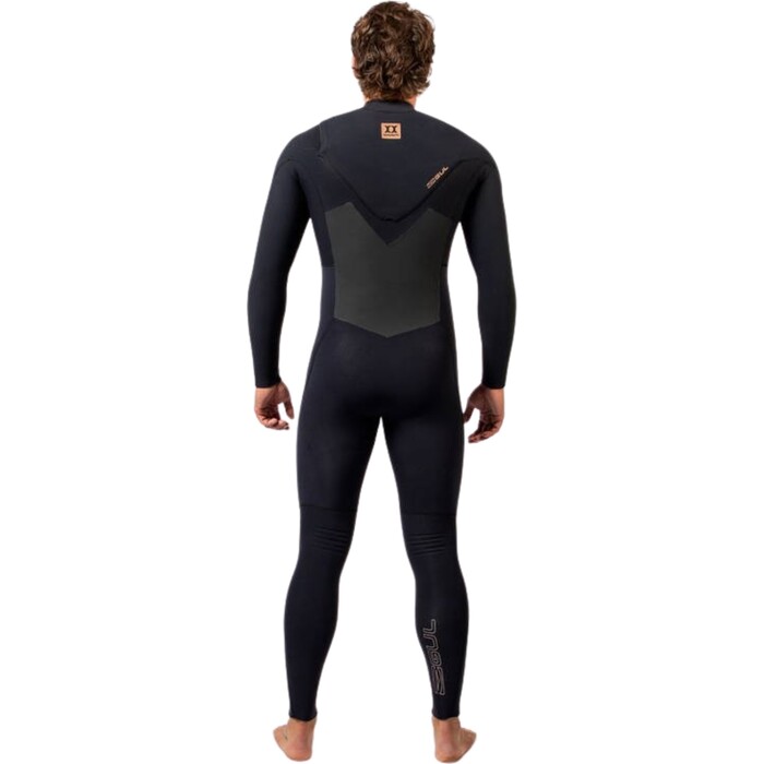 2024 Gul Mens Viper 3/2mm Yamamoto Chest Zip Wetsuit VR1223 - Black